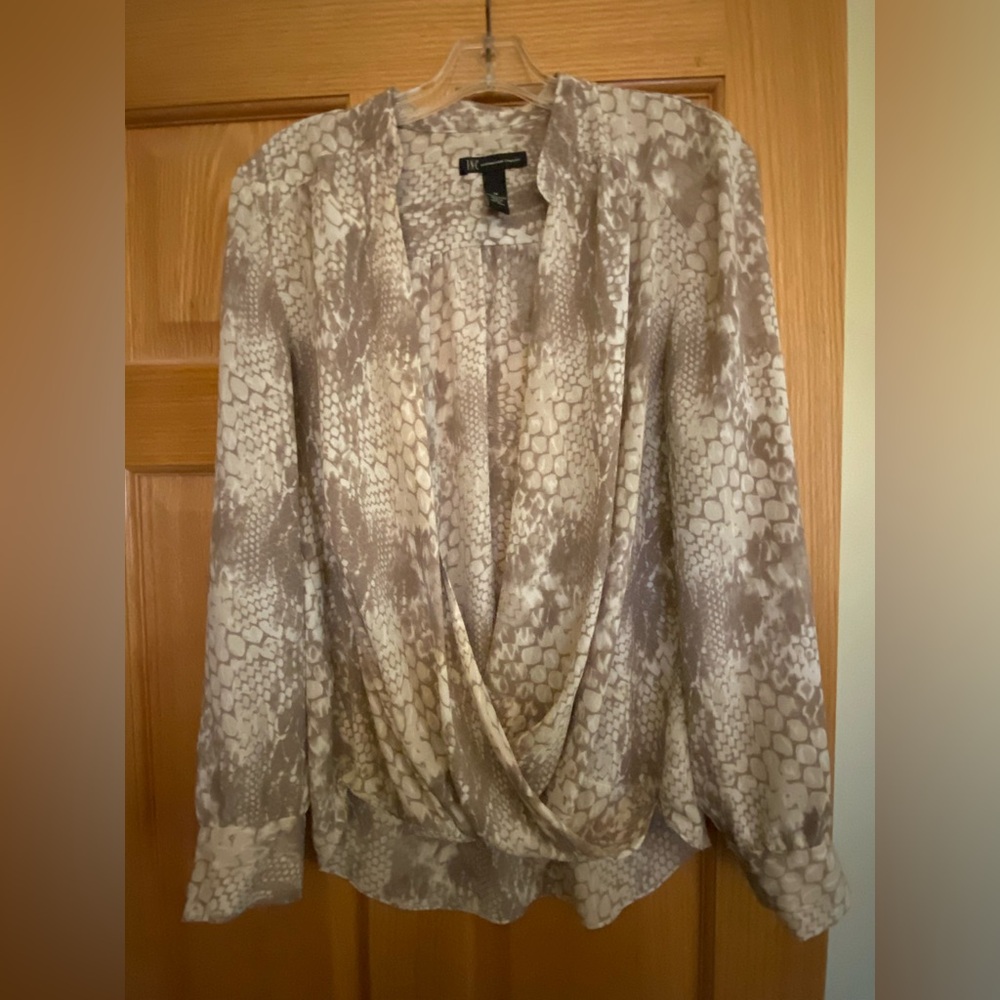 Inc drape blouse size 14